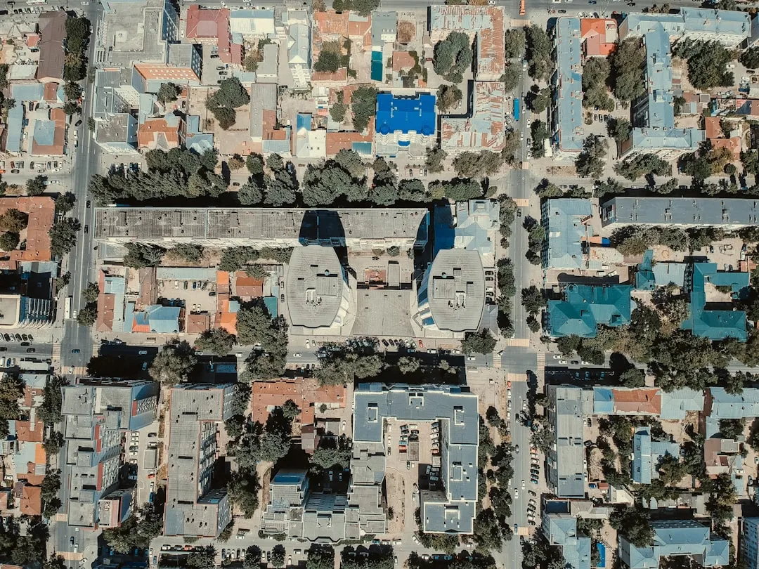 aerial view of buildings