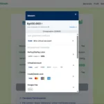 Online payment form with credit card options displayed.