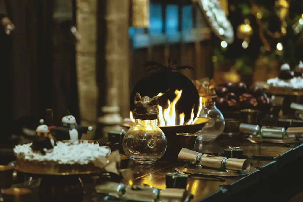 lighted candles on clear glass candle holder