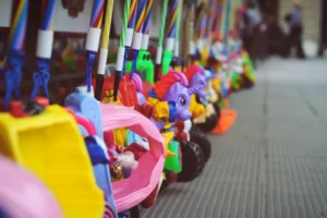 assorted-color toy lot