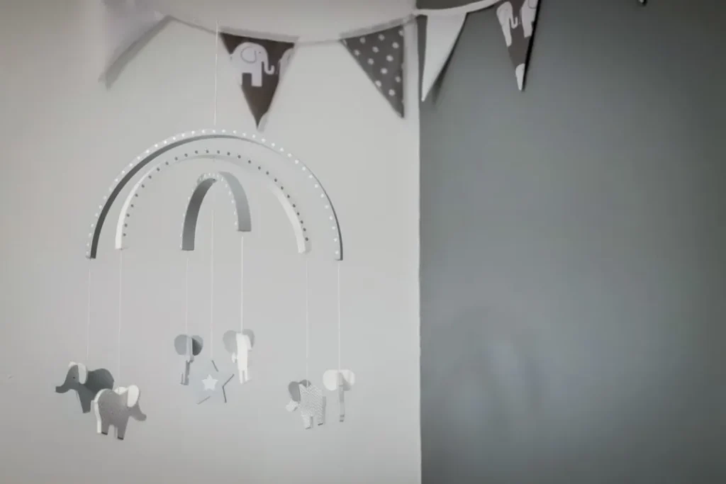 white and black wall decor