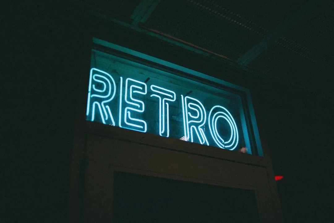 white and blue open neon light signage