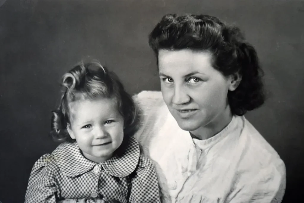 Portrait of a mother and child