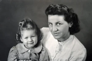 Portrait of a mother and child